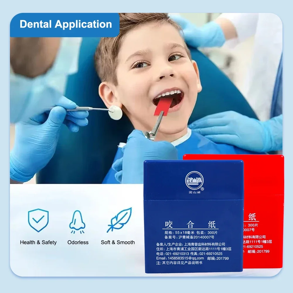 Ultra-Precision Dental Articulating Paper - Double-Sided Bite Strips for Oral Care & Teeth Whitening