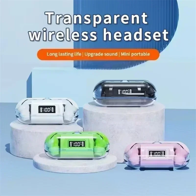 Kabellose Bluetooth Kopfhörer Mit Led-display Und Mikrofon_voghion.com