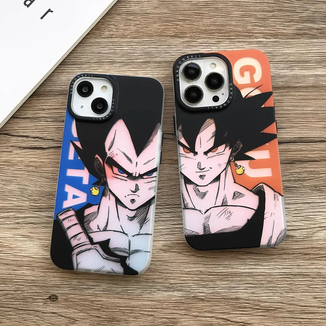 Bandai Anime Dragon Ball Laser Cases for iphone 13 14 15 16