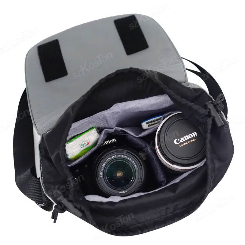 Borsa Fotocamera Impermeabile - Per DSLR, Obiettivi, Accessori, Taglia S Nero - Foto 4