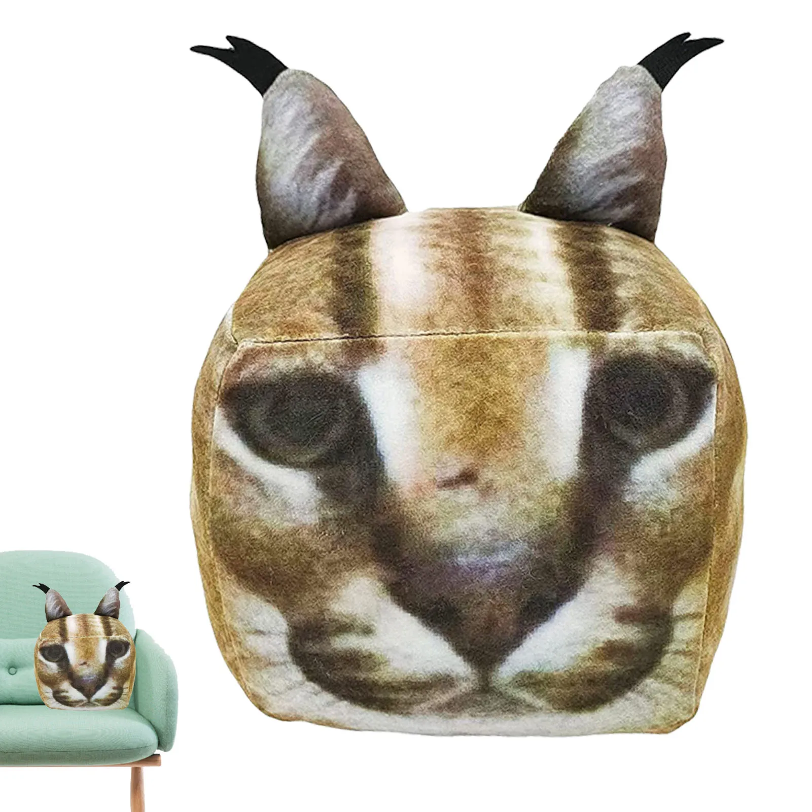 Roblox levanta uma simulação floppa cubo gato caracal pelúcia boneca