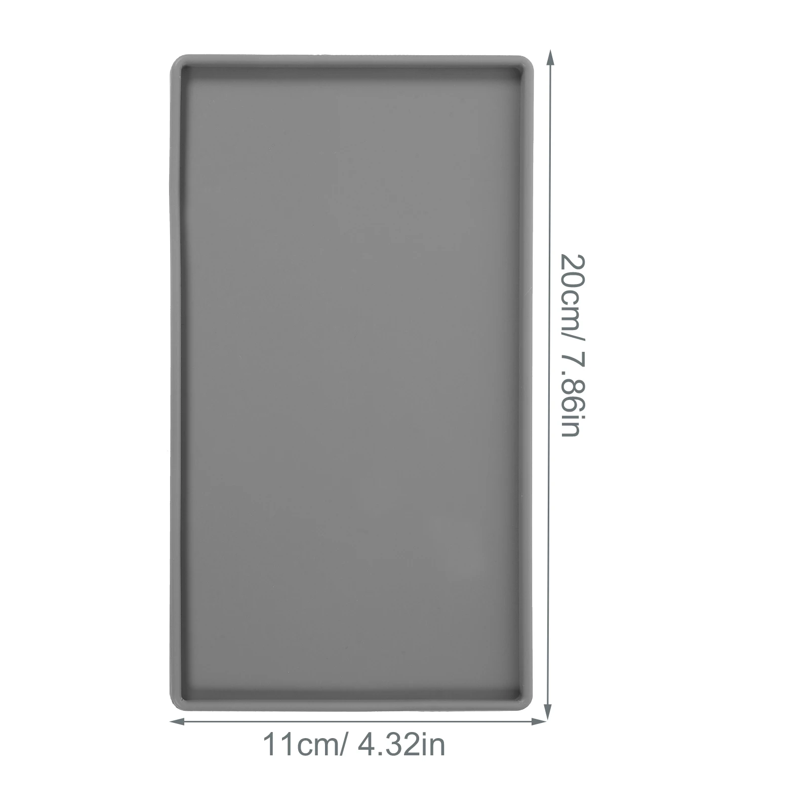 Non-slip Mat Jewelry Storage Tray for Kitchen Counter Bath Tub Vanity Delicate Finishing Decorative Bathroom Sink 3