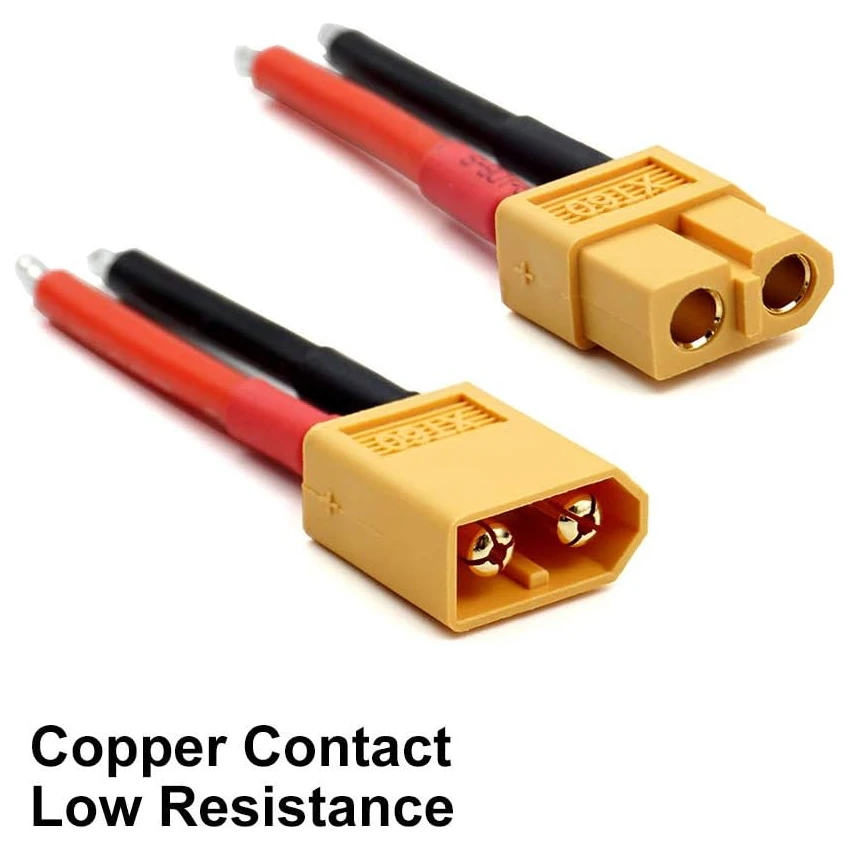 32 Adaptadores XT60 Macho Y Hembra Con Tubos Termorretráctiles – Conector De Alta Corriente Para Baterías Lipo RC, Ideal Para Drones Y Coches