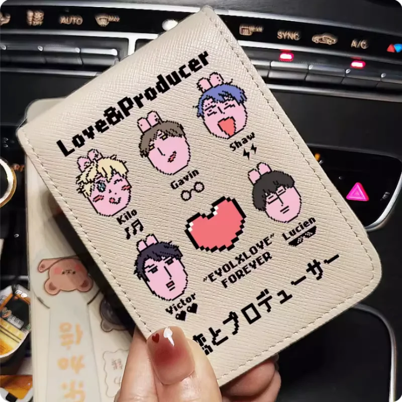 Anime Love Producer Victor Lucien Shaw Lucien  Cartoon Fashion Wallets PU Purse Card Holder Money Bag Gift B504 Cosplay