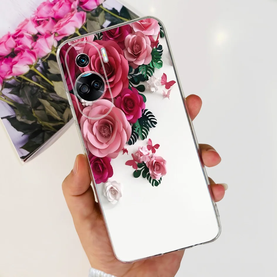 Stylish Pattern Soft Silicone Clear Back Cover