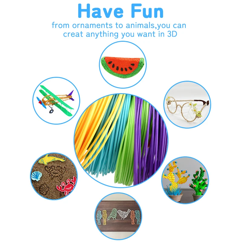 DIY 3D Pen 3D Printing Pens Drawing Pencils with PLA Filament For Kids Novelty Gift Children Birthday Christmas Gift 3d printing pen