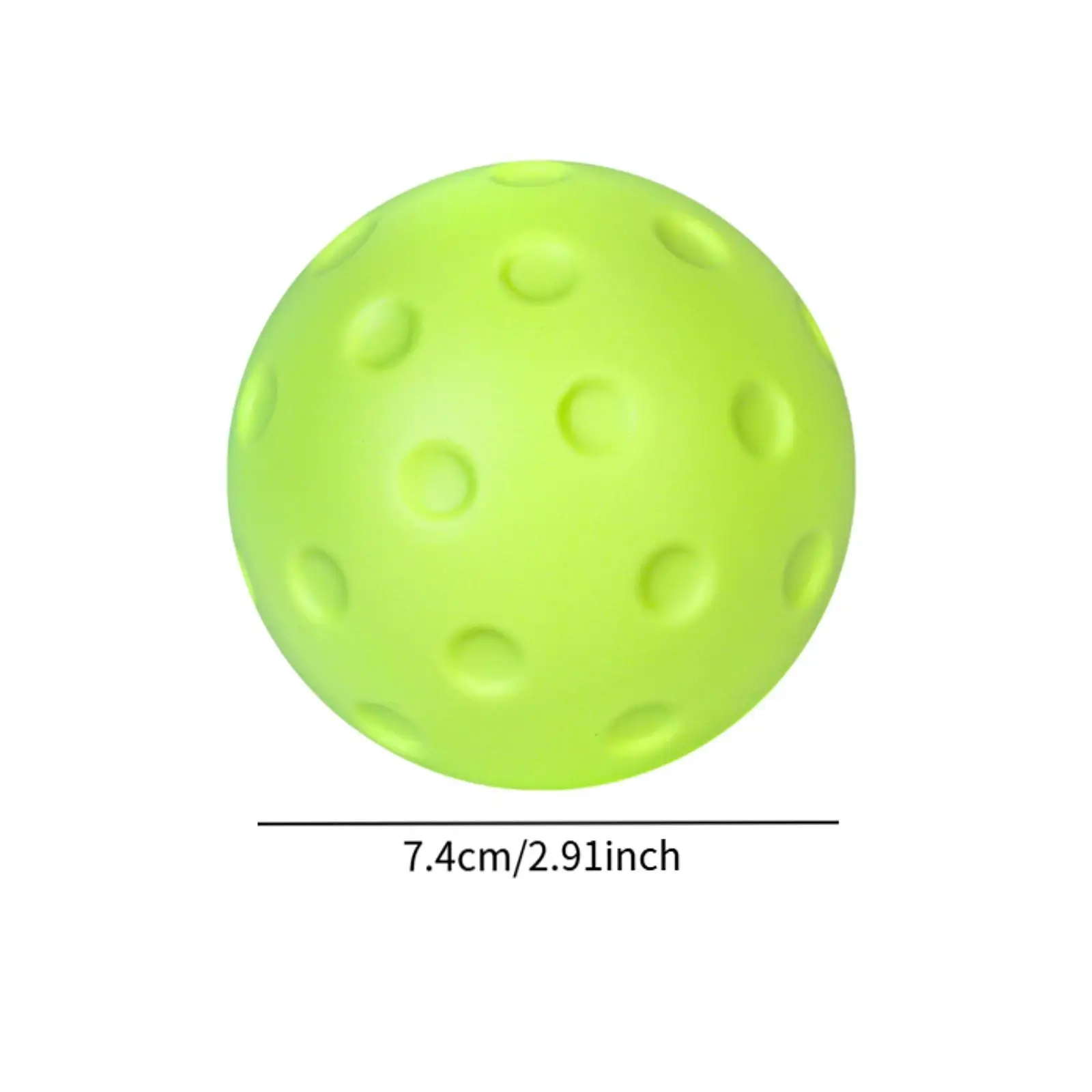 10x Pickleball Ball 74mm Indoor Practice Ball for Girls Boys Leisure Sports