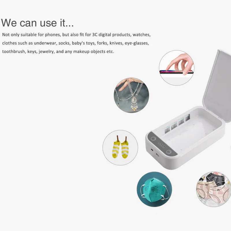 Nail Tool Sterilizer Manicure Tool Disinfection Box Electric Disinfection Box Multi Functional Strong Light Nail Trimming UV Sterilizer Intelligent and Makeup Tool UV Aromatherapy Box One Touch Disinfection