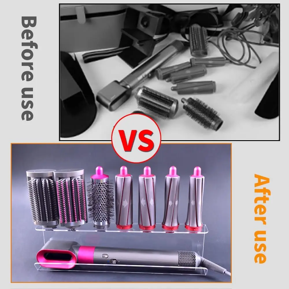 Dyson Airwrap acrylic curly hair wall bracket storage rack tool household bathroom rack storage rack 4