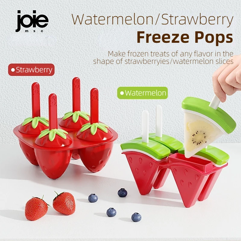 JoieFreezePopsFruitIcePopsicleMoldDIYIceCreamPopsSilicone