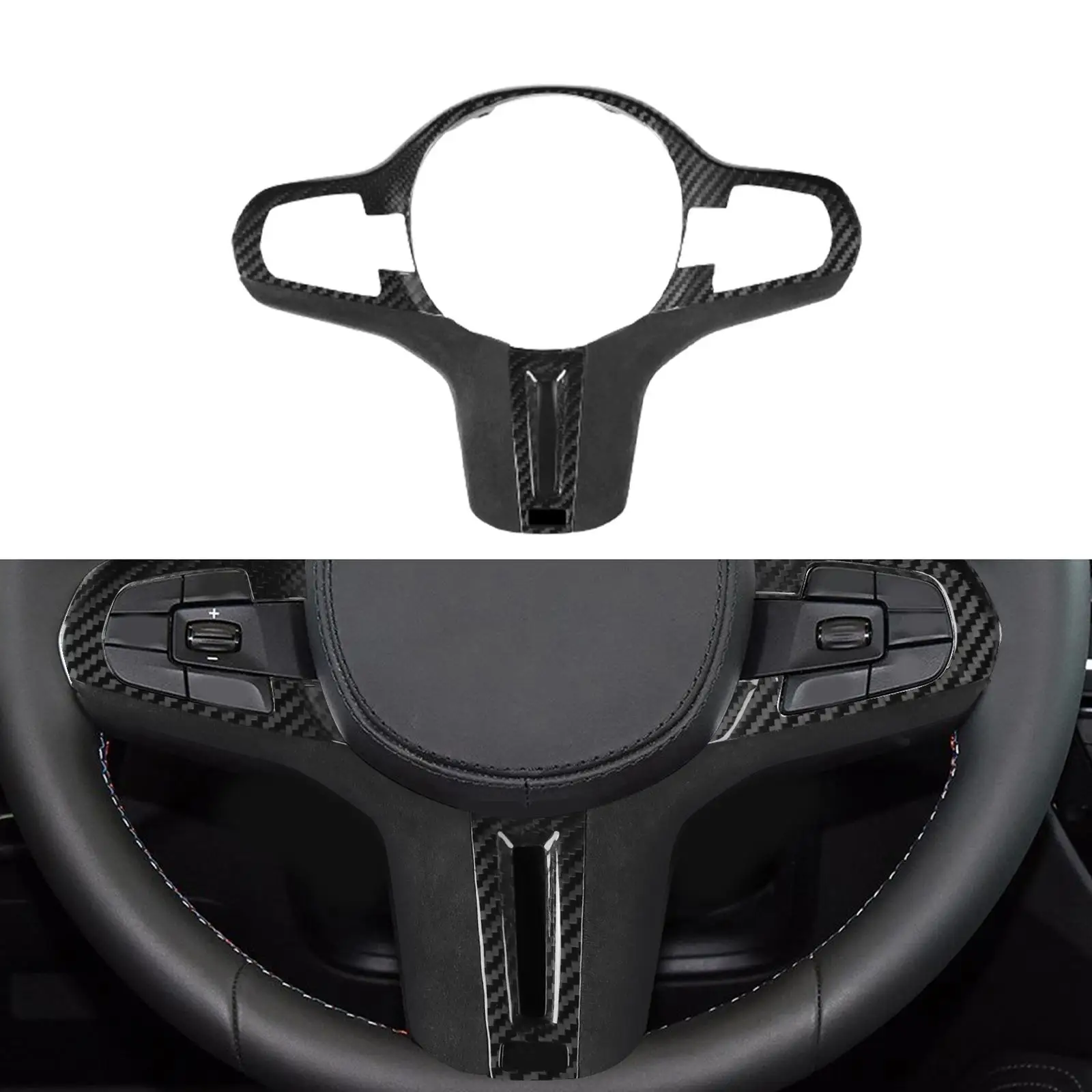 

Steering Wheel Panel Frame Cover Steering Wheel Cover Trim for BMW