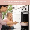 Nonstick Saute Pan, 4.4 QT Ceramic Saute Pan with Lid, Non Toxic Deep Frying Pan, PTFE & PFOA Free, Oven Safe & Compatibl 4