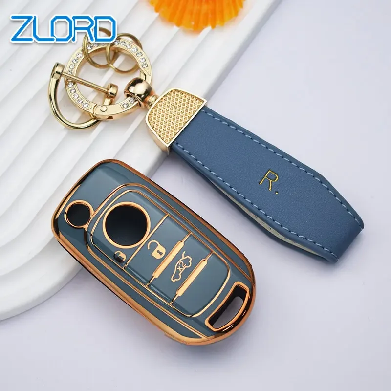 Per Fiat Tipo Toro Nuovo Freedom 500X Doblo Argo Grazie Tpu Car Remote Key Case Cover Shell Pieghevole Key Protector Accessori