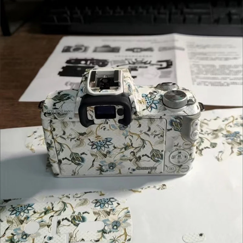 Kit Pellicola Adesiva Per Obiettivo Della Fotocamera Antigraffio Per Canon Eos M5 Markii M50Ii M6Ii Efm 18-150 Ef-M 15-45Mm Rivestimento Protettivo Pe