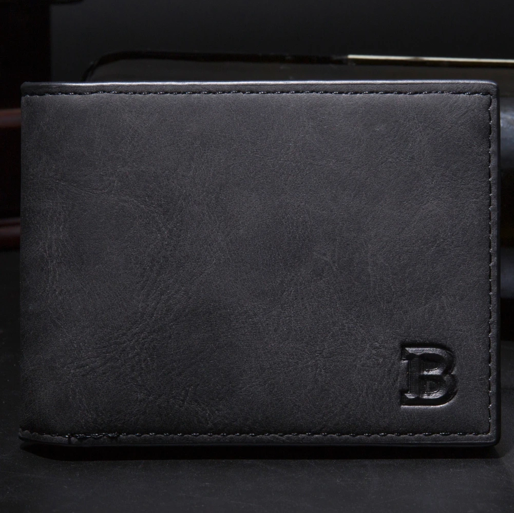 Baborry Men's Slim Wallet with Coin Pocket and Zipper - Sleek, Modern Design