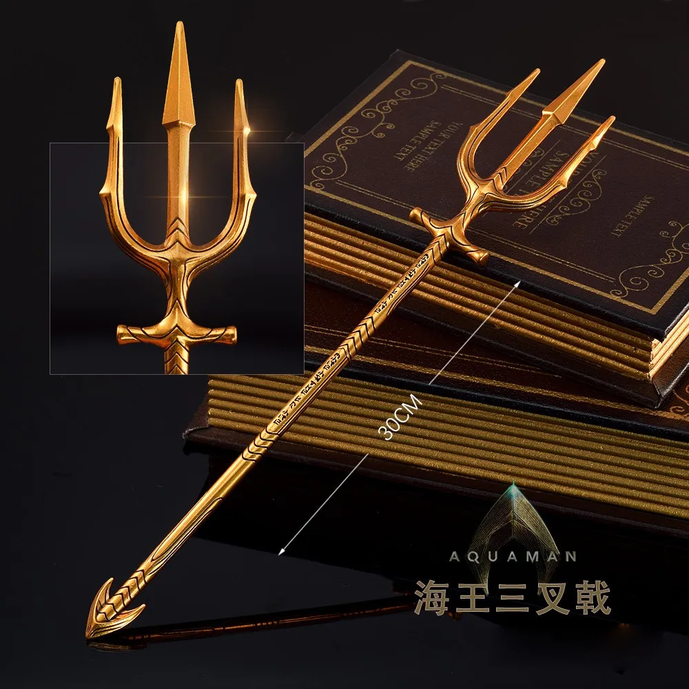 30Cm Trident Aquaman Periferiche Di Film Full Metal Mitical Armi Modello 1/6 Replica Miniature Bambola Giocattoli Attrezzature Artigianato Maschile