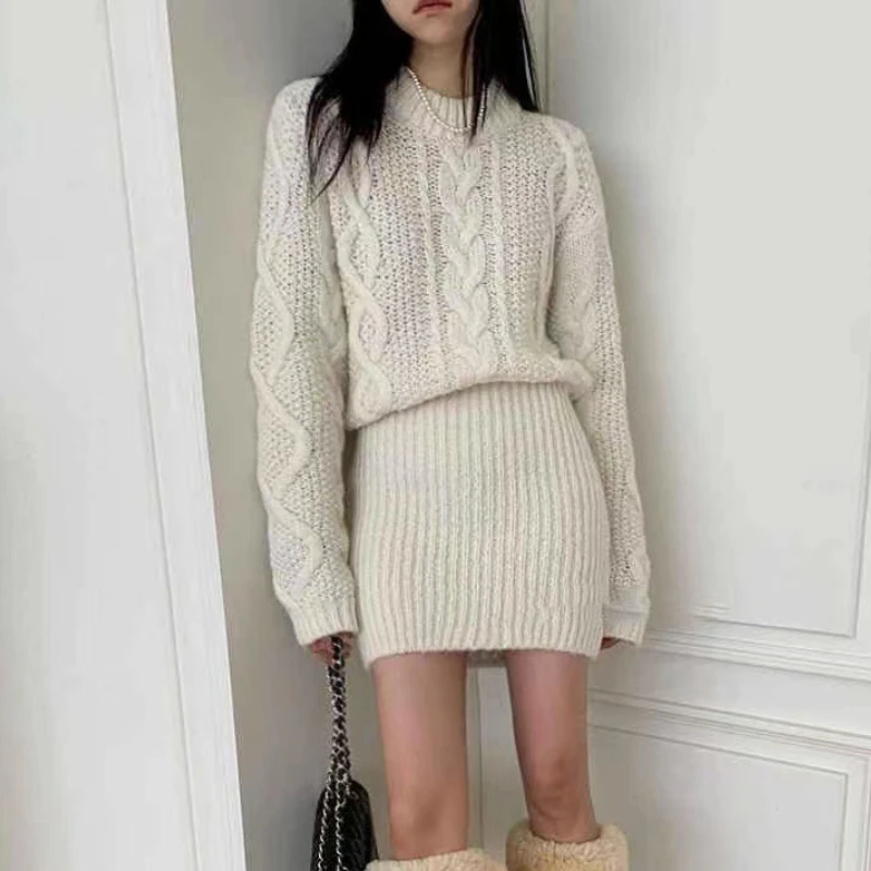 Autumn Knitted Sweater Dress for Women
