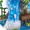 Taohuatan Lake Themed Micro Brick Set with LED Lighting: Creative Adult Toy, Classic Chinese Landscape, Unique Nighttime Display 2