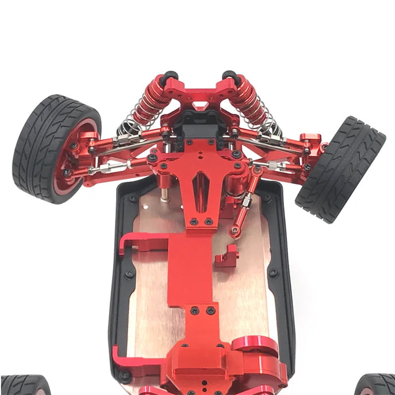 4mm おもちゃ RCステアリングナックル For WLtoys 124018 124019 144001 メタルフロント スイングアーム リアアーム For Wltoys 144010 144001 02 124017-16-18 124019 メタルサスペンションアームアップグレ