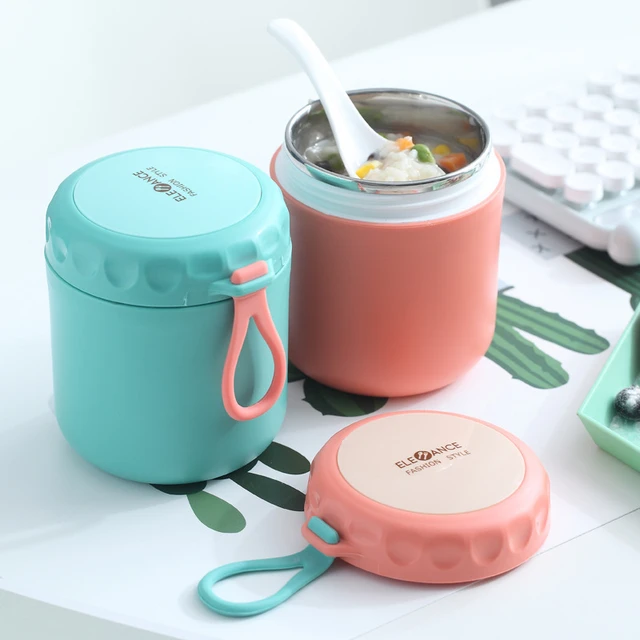 Mini Thermal Lunch Box for kids Stainless Steel Vaccum Cup Soup Cup  Insulated Lunch Box Portable Breakfast Milk Food Container