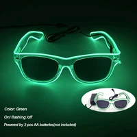 Cool Luminous Colorful LED Light Up Glasses Glowing Neon Light Flashing Party Glasses For Nightclub DJ Dance Party Decor - new 12