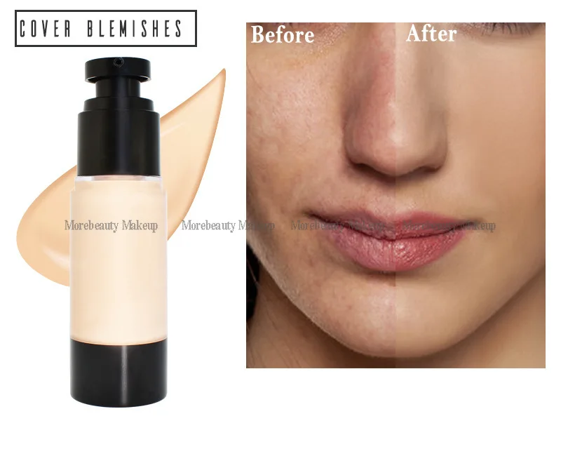 

10pcs Custom Logo Face Foundation Cream Waterproof Concealer Liquid Professional Makeup Matte Base Make Up Cosmetics Maquiagem