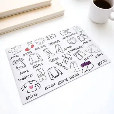 의류 라벨 의류 분류 스티커 옷장 정리 라벨 PVC 옷 정리 스티커 탈부착 가능한 옷장 정리 스티커