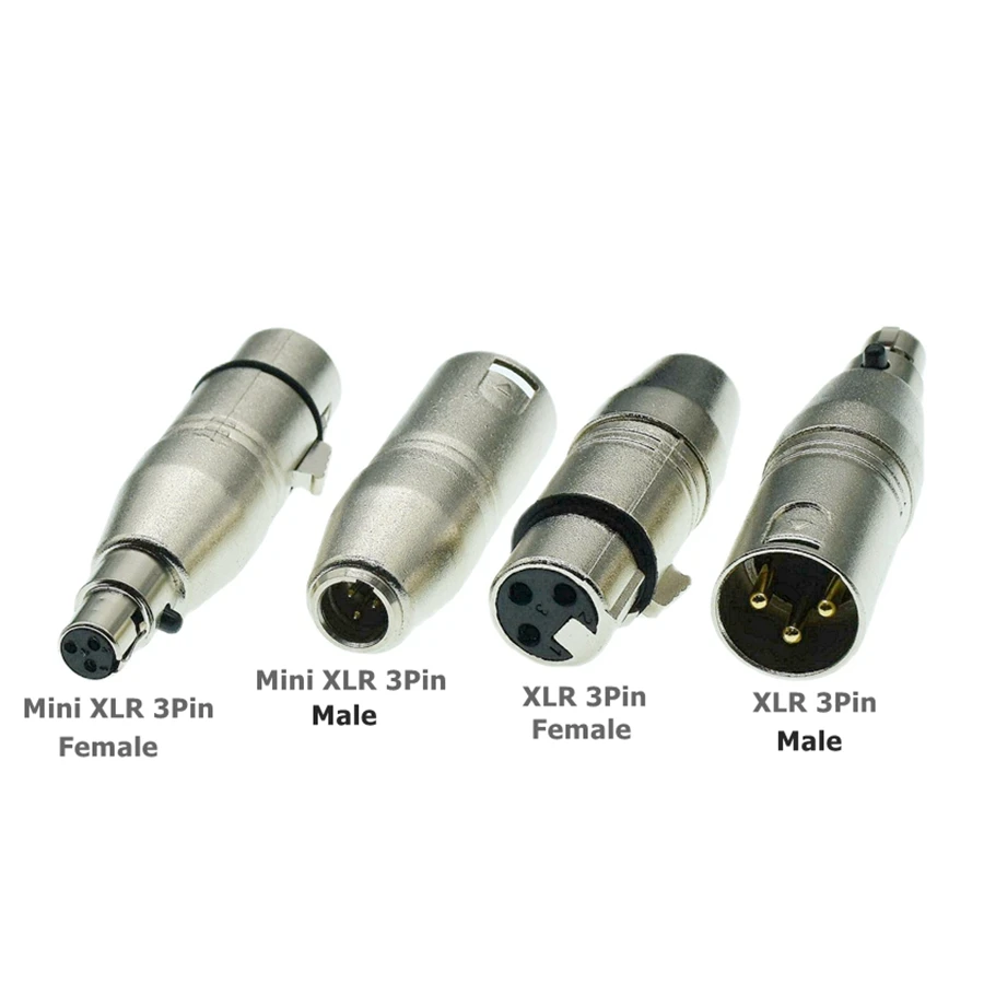 1 Pz Xlr A Mini Xlr 3 Pin Audio Mic Microfono Adattatore Connettore Mini Xlr 3 Pin Maschio Femmina A Xlr 3 Pin Spina Maschio Fotocamera Slr
