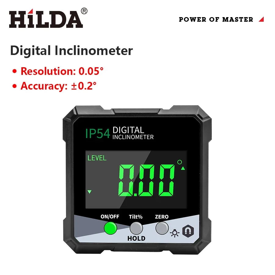 Digital Horizontal Angle Meter 360&deg; with Magnetic Base Electronic Universal Bevel Protractor Mini Measuring Digital