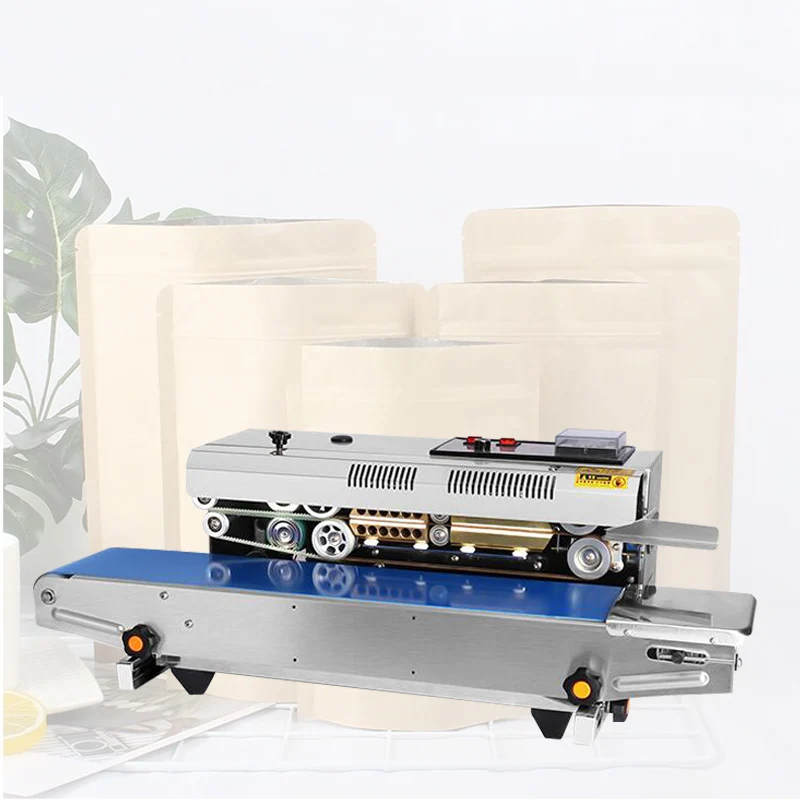 

Continuous Sealing Machine Commercial Plastic Packaging Bag Film Aluminum Foil Bag Food Tea Paper Bag Automatic Sealing Machine