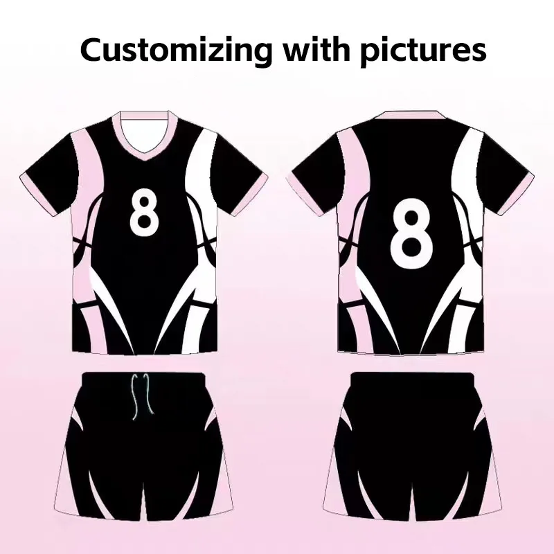 Tuta da pallavolo da donna, divisa da squadra di pallavolo, uniforme da allenamento per pallavolo ad aria a maniche corte ad asciugatura rapida