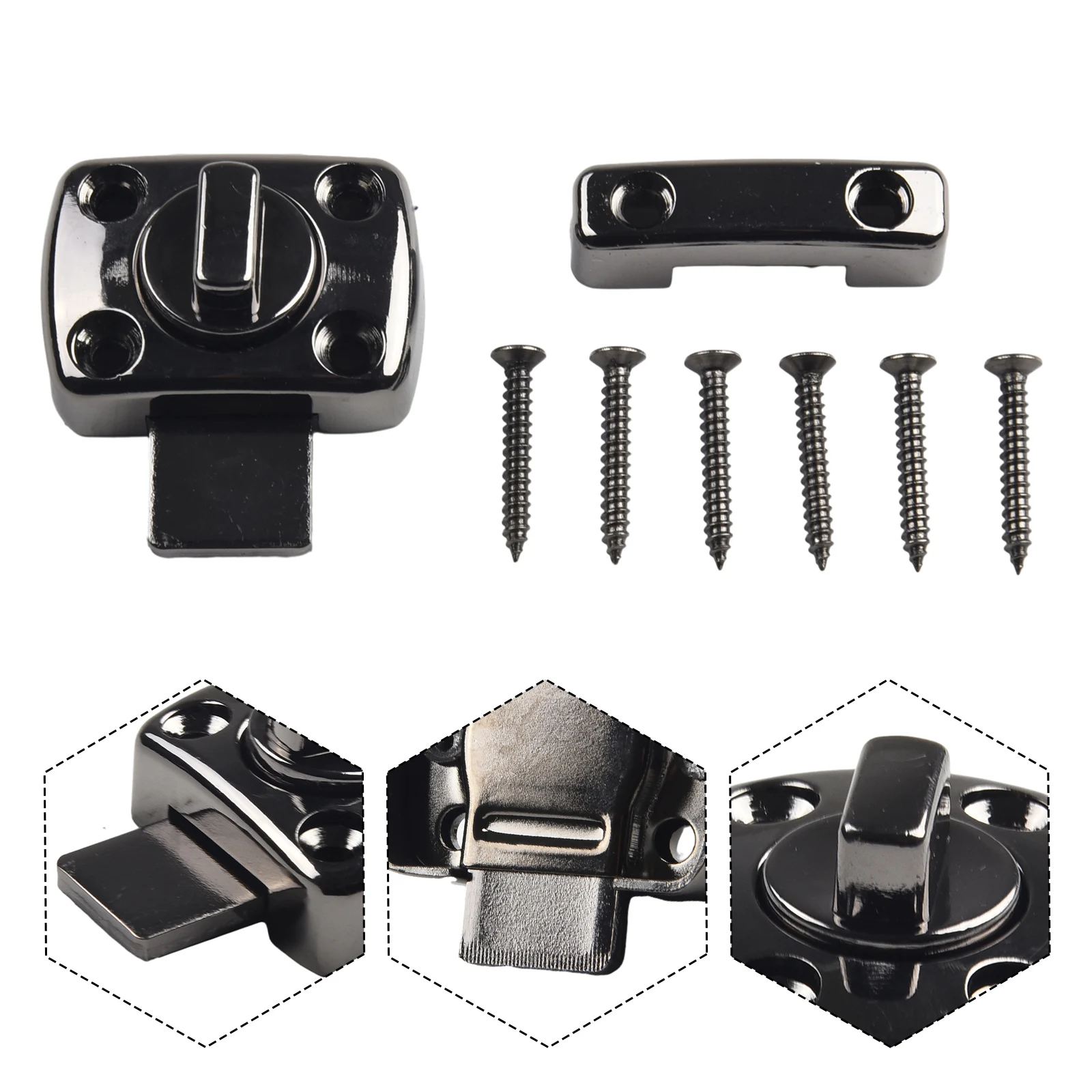 Door Bolt Latch Lock Door Lock WC 1pc 1x Anti-theft Bathroom Buckle Cast Hook Privacy Right Angle Sliding Gate