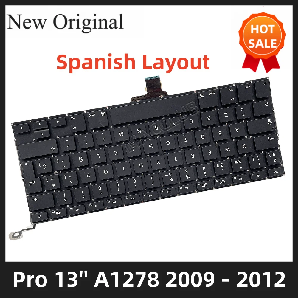 

A1278 Keyboard Spanish SP Spain Layout for Macbook Pro 13'' A1278 2009 2010 2011 2012 EMC 2326 2351 2419 2555 2554 keyboard