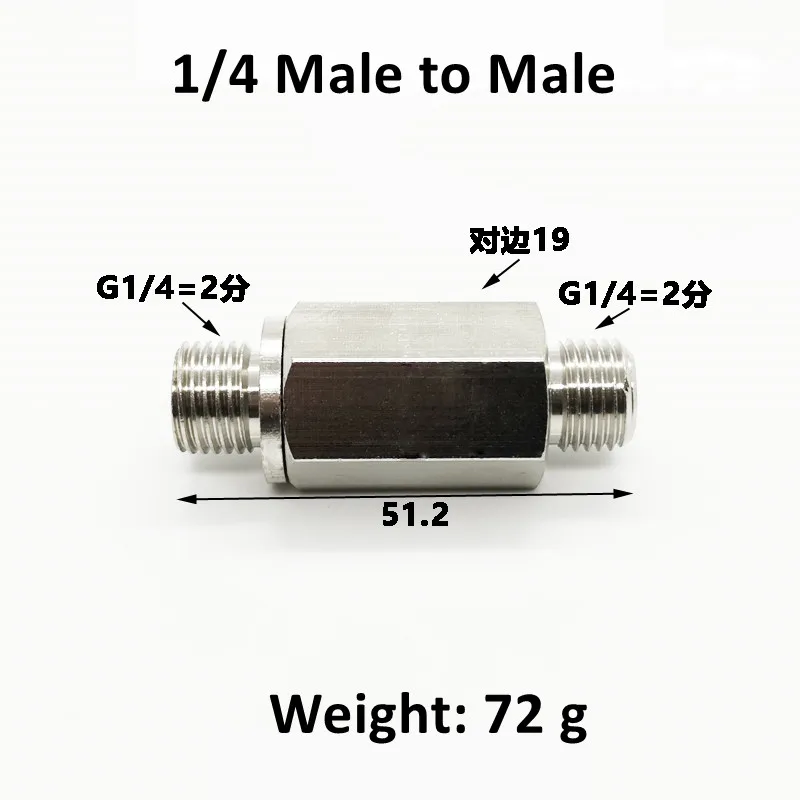 304 Stainless Steel Air Check Valve - 1/8" BSPP Female Thread - No Rust, Great Seal For Air, Water, Oil Lines - View #10