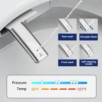 Smart Toilet, Tankless Elongated Electric One Piece Toilet with Smart Bidet, Smart Toilet Bidet Seat 1.28 GPF with Seat Heating 2