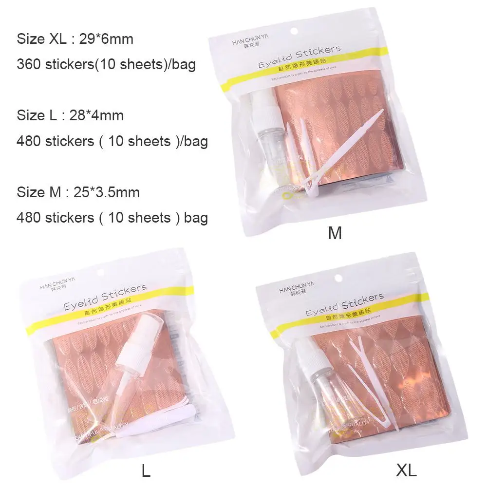 Description Picture 4 of itemLift Strips Women with Auxiliary Tool Invisible Eye Stickers Double Eyelid Tape Lace Mesh Eyelid Sticker Self-adhesive Fiber