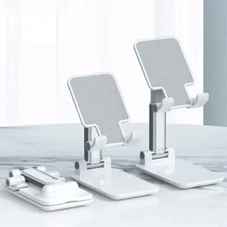 Foldable Telescopic Phone Holder - Portable and Adjustable Stand (WHITE)