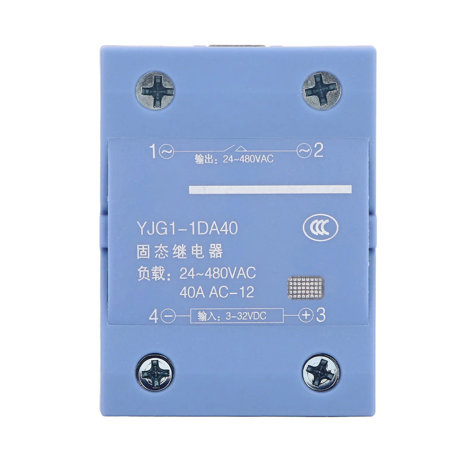 

AC 24‑480V Output State Relay 40A Single Phase DC 3‑32V Input AC 24‑480V Output SSR for Machine Equipment