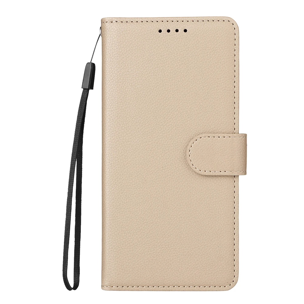 Leather RFID Blocking Stand Flip Wallet Phone Case with Card Holder