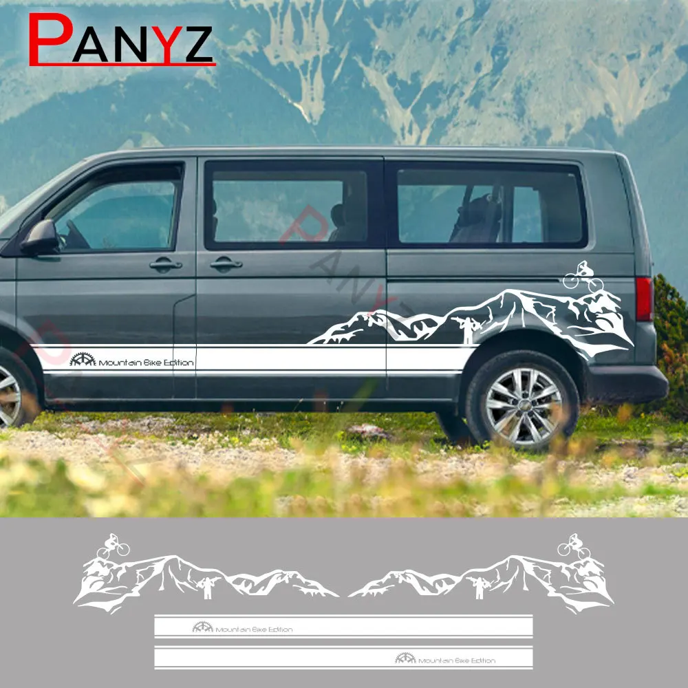 Adesivi Per Auto Per Volkswagen Vw Transporter Bus T3 T4 T5 T6 Caravelle Multivan Camper Van Graphics Vinyl Decal Tuning Accessori