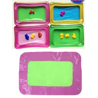 Random 1pc Indoor Magic Play Sand Children Toys Mars Space Inflatable Sand Tray Accessories Plastic Mobile Table Kid Party Toy 1