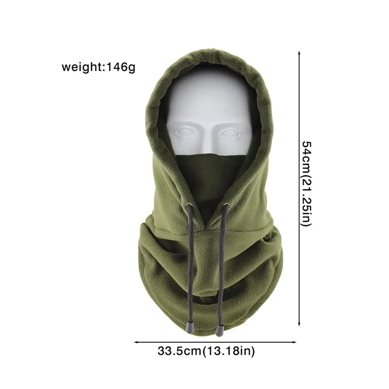 Winter Thermal Neck Warmer Fleece Balaclava Scarf