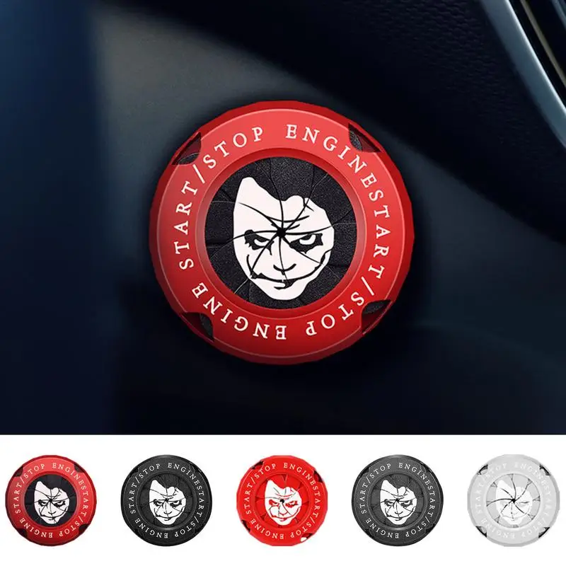 

Car Ignition Cover Start Button Ignition Switch Waterproof Zinc Alloy Lighter Socket Cover Car Engine Start Button Stickers