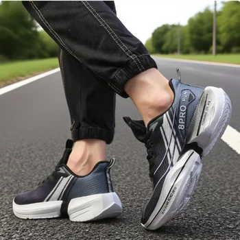 جديد ماراثون الرجال حذاء الجري الصيف خفيفة الوزن في الهواء الطلق عدم الانزلاق حذاء تدريب تنفس النسيج الرجال أحذية رياضية للتدريب على التنس 6