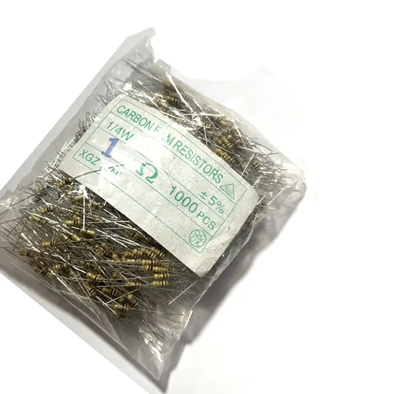 Kit 100 Resistori A Film Di Carbonio 1/4W 5% – Da 1R A 10M Per I Tuoi Progetti Elettronici