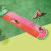 Double Water Slide Slip Splash Slide for Backyards 2 Sliding Racing Lanes Sprinklers Durable Construction Toy 1