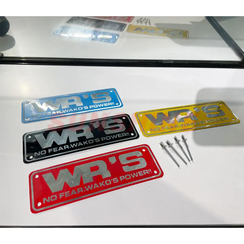 Exhaust Motorcross Moto Accessories Motorcycle Aluminum Alloy Sticker Pipe Modified For Universal WR'S Stickers Real Picture motorcycle stickers motorcycle helmet stickers motorcycle tank sticker motorcycle accessories