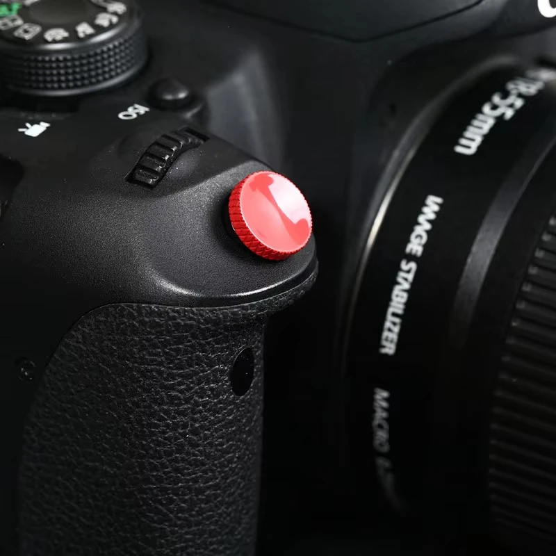 니콘 캐논 올림푸스 미러리스 DSLR 카메라용 플랫 셔터 버튼 스티커 3M 접착식 셔터 릴리즈 버튼