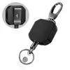 Heavy Duty Metal Retractable Badge Holders Carabiner Keychain Belt Badge Reels Clip Key Ring ID Card Holder 28.3inch Reinforced 1