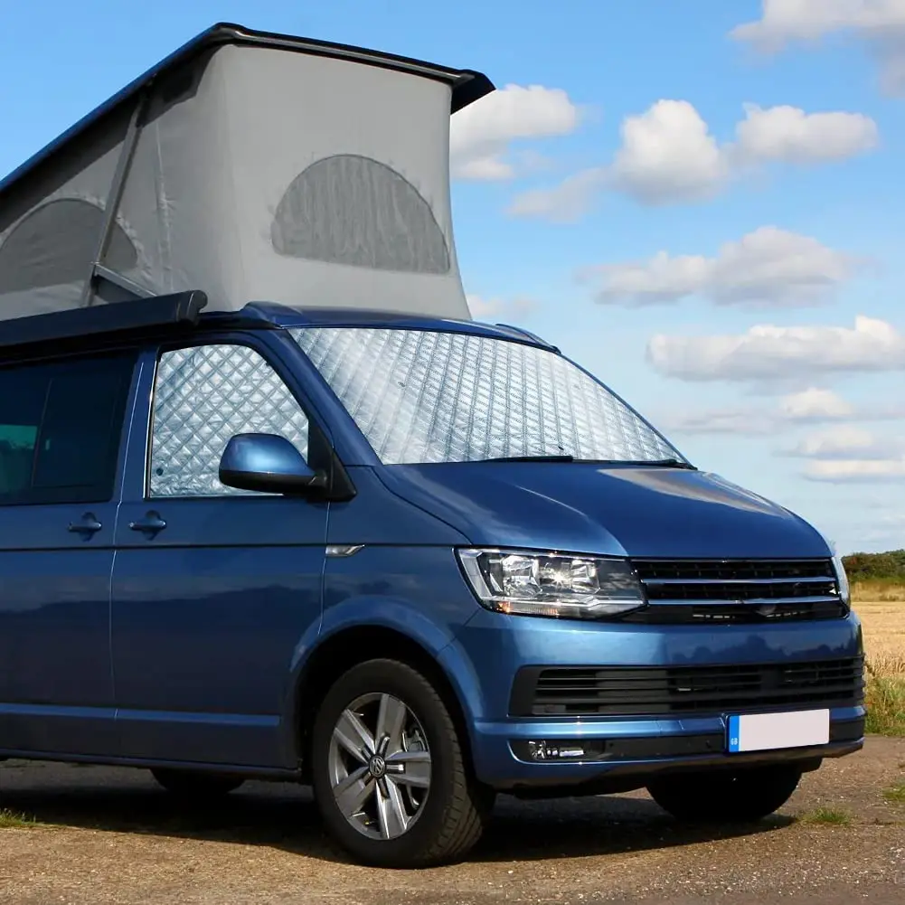 Auto Internal Thermal Blind Window Cover Set 3PCS For VW T5 T6 Sunshade Windscreen Windshield Visor Cover Protection Set car sunshade,windshield sunshade,windshield sun shade
